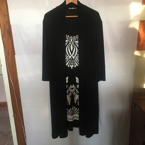 HAANI Women’s Dress With Attached Jacket And Necklace